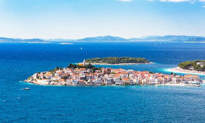 Insel Brac, Zlatni rat Strand Bol Dalmatien, Kroatien