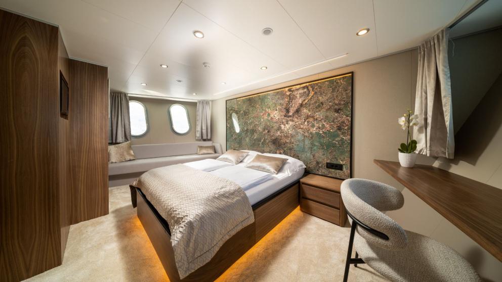 Guest cabin of luxury motor yacht Olimp image 4