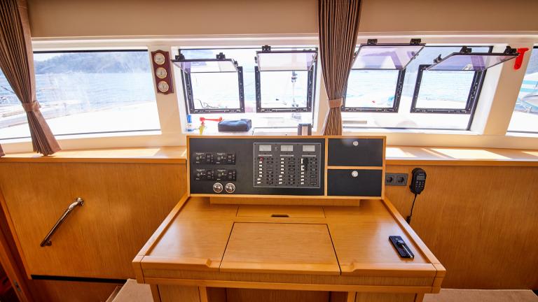 Modern equipment on the catamaran Cantürk 1