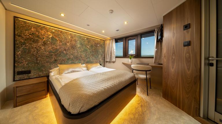 Guest cabin of luxury motor yacht Olimp image 2