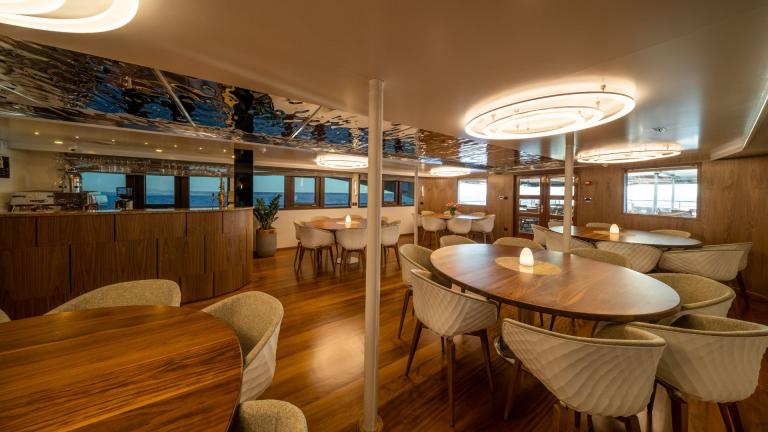Salon area of luxury motor yacht Olimp image 3