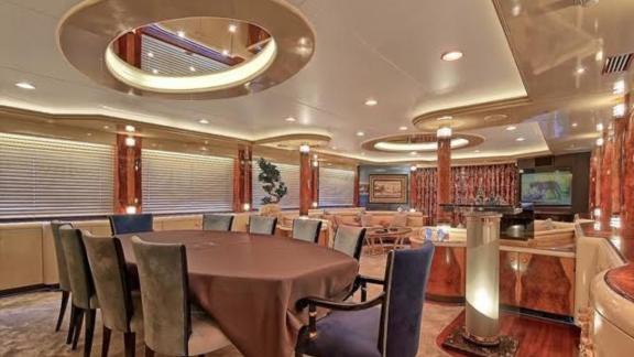 The luxury yacht and its large space with the comfort of a hotel offer guests special amenities during the cruise.
